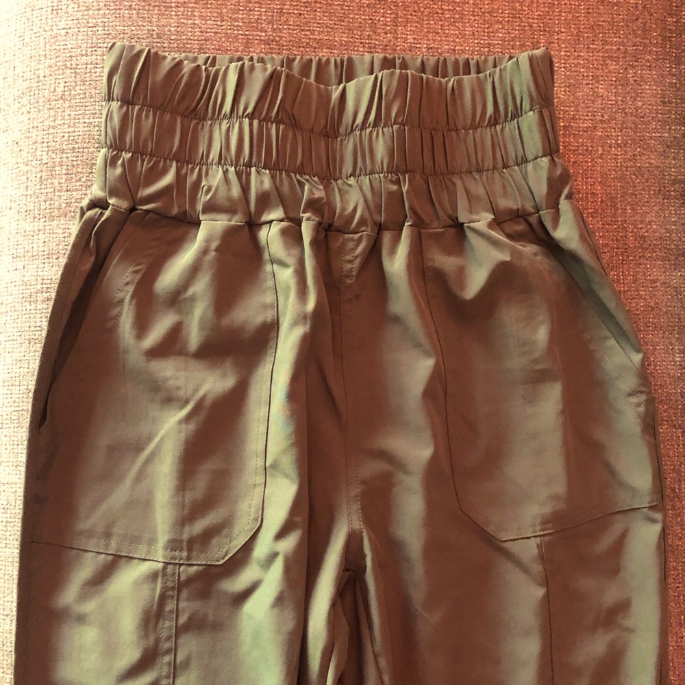 Buckle Olive High Waisted Joggers